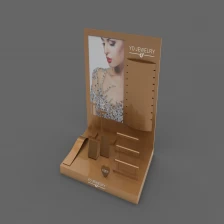 China latest acrylic/wooden painting jewelry display design customize display set manufacturer