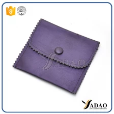 China luxury mini soft velvet material wholesale cute nice fair price velvet pouch with button for any jewels manufacturer