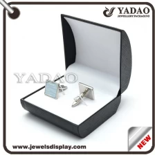 China plastic cufflink display box with custom logo jewelry box gift packaging box supplier manufacturer