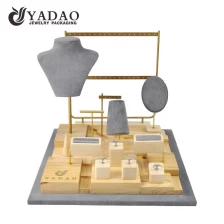 China solid wood jewelry display stand window jewelry showcase display props metal earring display stands manufacturer