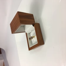 China solid wood ring box jewelry packaging box clip ring box gift packaging box  manufacturer