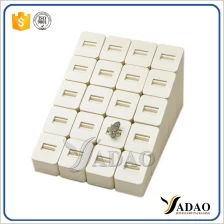 China the optional flexible from short this high a multistep off-white mdf with pu leather/velvet ring display stands designed by Yadao manufacturer