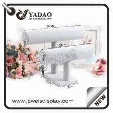 China wholesale adorble window counter customize size color luxury soft material bracelet/watch displays stands/holder manufacturer