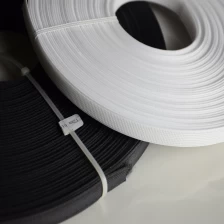 Chine Blanc de désossage de polyester de basse densité de 8mm blanc 50 yards pour la robe de soirée fabricant