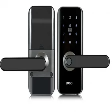 China Commercial Electronic Password Lock USB Rechargeable RF Card Smart Hotel Door Lock manufacturer