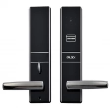 China Safety APP Bluetooth nfc Electronic Keyless Smart Door Lock with Barcode Scanner Hersteller