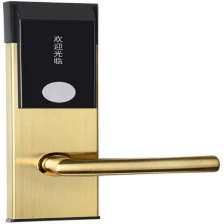Cina hotel lock keyless electronic card key lower price hotel door lock systems China made produttore