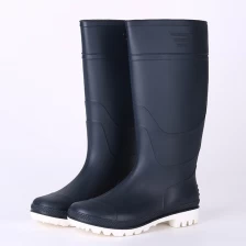 China 101-2 Navy blue light weight non safety rain boots manufacturer