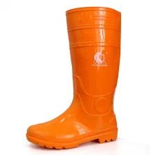 China 103-OO waterproof non safety shiny pvc rain boot manufacturer