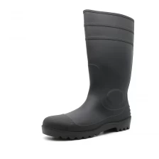 中国 106 CE经过验证的防水钢脚趾防穿刺PVC安全雨水靴 制造商