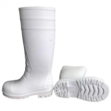 China 108-1 botas brancas do pvc da indústria alimentar com dedo do pé de aço fabricante