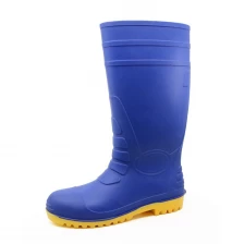 China 108-6 best-seller botas de trabalho de segurança de pvc azul fabricante
