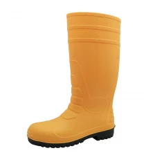 China 108-8 yellow steel toe safety wellington boots manufacturer