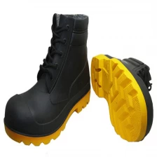 China BYA CE standard lace up ankle pvc safety boots manufacturer
