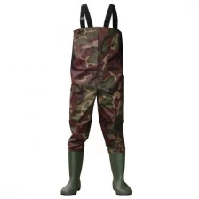 Chine CW003 Camouflage nylon PVC hommes travaillent wader de pêche wader water proof poitrine wader fabricant