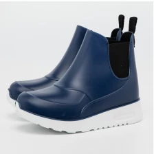 China HNX-002 blue fashionable women ankle rain boots manufacturer