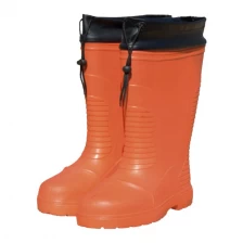 China JW-306 Anti-slip EVA safety rain boots with plastic toe cap manufacturer