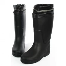 China JW-310 Black anti slip non safety mens EVA rain boots for work manufacturer