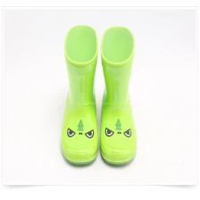 China KRB-003 green fashion coloful pvc rain boots for kids manufacturer