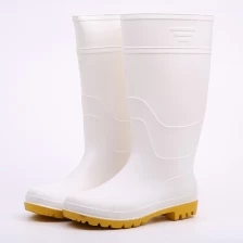 China KWYN food industry white pvc rain boots manufacturer
