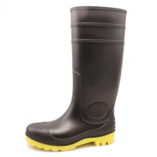 中国 QH-002黑色防水耐油pvc安全防雨靴 制造商