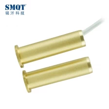 China Sensor de contato magnético de shell de material de cobre para porta de madeira fabricante