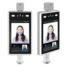 China Multiple system languages Dynamic facial recognition access control device with temperature detecting function manufacturer