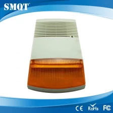 China Outdoor wired electric strobe light alarm siren with backup battery optional manufacturer