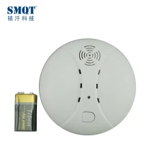 Cina SMQT Nuovo rilevatore di fumo fotoelettrico wireless 433 MHz / standalone con batteria da 9 V per sistema di allarme domestico produttore