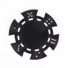 porcelana Black Composite 11.5g Poker Chip fabricante