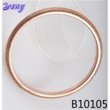 China 2014 fashion korean rose gold twisted wire bangle B10105 manufacturer