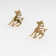 Çin 2014 latest trends animal shaped deer stud earrings E30063 üretici firma