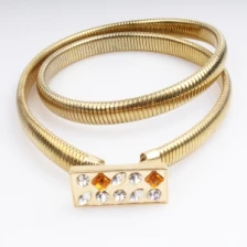 Çin 2015 fashion Rhinestone fancy bridal gold moroccan belt BT60046 üretici firma