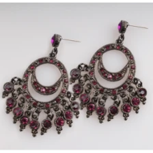 Çin 2017~2018 Hot Sale Fashion Hoop Earrings Party Accessorie for Women Earrings cheap üretici firma