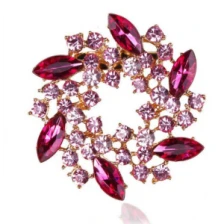 Çin 2018 Hot High Quality Cheap Pure Handmade Beautiful Amazing Latest Design Wedding Flower Brooch üretici firma