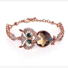 Çin Adjustable Bracelet Rose Gold Crystal Bracelets with Lobster Clasp Jewelry OEM/ODM are welcome üretici firma