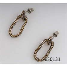 China African latest fashion diamond stud earrings designs E30131 manufacturer