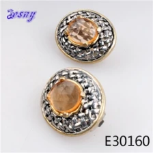 China Antique diamond clip-on earrings fancy stud earring E30160 manufacturer