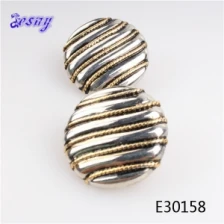 China Button rhinestone factory china clip on earring E30158 manufacturer