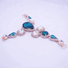 Çin Cheap Noble Fancy Full Diamond Pearl Elegant Ladies Shoes Buckles Women Shoes Accessories üretici firma