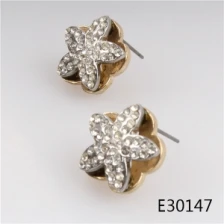 중국 Clip chinese saudi gold jewelry flower earrings designs E30147 제조업체