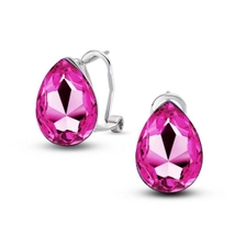 Çin Avrupa ve Amerikan atmosfer Kristal Küpe toptan Su damlacıkları gerçek elmas küpe toptan kristal takı üretici firma