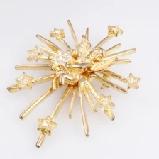 Çin Fancy pin modern star Cupid s love wedding bouquet brooch P80003 üretici firma
