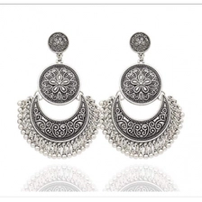 Çin Fashion Gold Brocade Mexico Dangle Earrings Wholesale Fashion Jewelry OEM Factory üretici firma