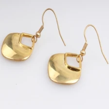China Fashion brand earrings gold square turkey earring E30181 manufacturer