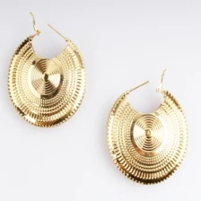 Çin Fashion plate gold big indian sex girls earrings designs E30090 üretici firma