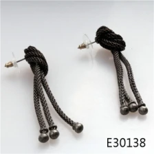 China Fashion teen pressed couple pair men's earrings designs E30138 manufacturer