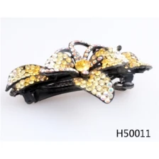 China Flower ponytail cheerleading girls crystal hair accessories H50011 manufacturer