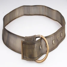 Çin Gold metal skinny elastic waistband wholesale waist belt BT60037 üretici firma