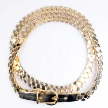 Çin Golden moroccan gold school buckle men s fashion belt BT60054 üretici firma